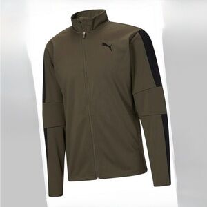 PUMA Men Run Full Zip Jacket Grape Leaf/Black NWT